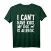 I Can't Have Kids Schnauzer Hund T-Shirt – Lustiges Geschenk für Schnauzer Besitzer & Hundeliebhaber mit Miniature Schnauzer Silhouette