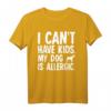 I Can't Have Kids Schnauzer Hund T-Shirt – Lustiges Geschenk für Schnauzer Besitzer & Hundeliebhaber mit Miniature Schnauzer Silhouette